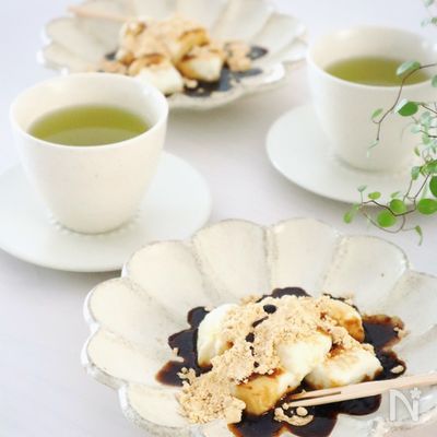 材料3つ‼︎レンジで【簡単】和スイーツ♡お豆腐わらび餅