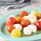 ミニトマトとモッツァレラの白だし煮浸し〜イタリア風に〜