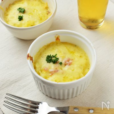 時短でほっこり~♪レンチンポテトで簡単ポテトグラタン*