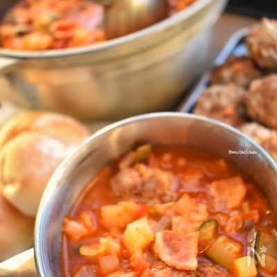 【再現レシピ】ラピュタ♡おじさん!肉だんご2つね!のスープ♡