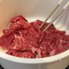 牛すき月見うどんの工程1