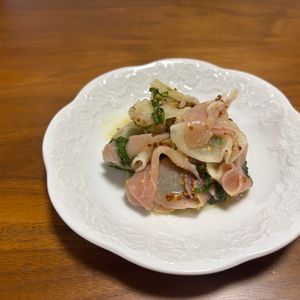 こむぎの作ってみた!投稿(爽やかおつまみの新定番‼︎『生ハム大根のレモンマリネ』)