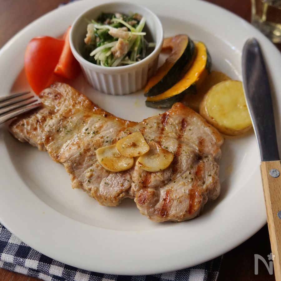 マリネしたベイクドポークチョップのレシピ