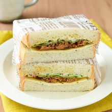 【さんまの蒲焼缶サンドイッチ】火を使わない防災レシピ