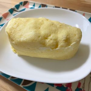 1385841の作ってみた!投稿(ダイソーのシリコン保存袋で！分厚すぎる米粉のチーズ蒸しパン)
