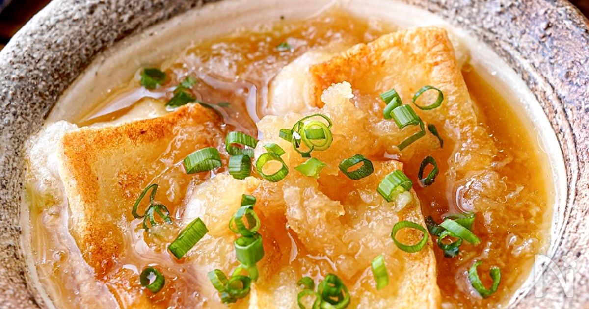 みぞれ揚げ出しもち】味付け簡単♪余ったおもちでほっこり♡ | レシピ