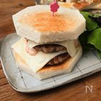 食パンで手軽に！ダブルチーズバーガー