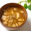 とのちゃまの作ってみた!投稿(ポカポカ！崩し豆腐とねぎと油揚げの生姜味噌スープ)
