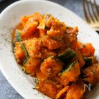 『甘辛カレーパンプキン』火を使わない♪レンジで簡単サラダ♡
