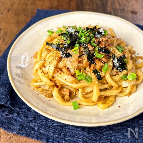 【ツナ焼きうどん】ツナ缶で激うま簡単うどんレシピ