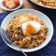ワンパンで簡単！ビビンバ風キムチ炒飯