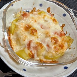 ゆっこの作ってみた!投稿(【じゃがいもの明太チーズ焼き】簡単なのに絶品！止まらない旨さ)
