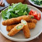 『アスパラの肉巻きフライ』子どもが喜ぶ☆お弁当おかずにも♪