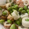 ゆずこの作ってみた!投稿(枝豆とちくわのわさマヨ和え【パパっと3分副菜！和えるだけ！】)