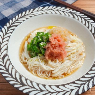 明太おろしそうめん