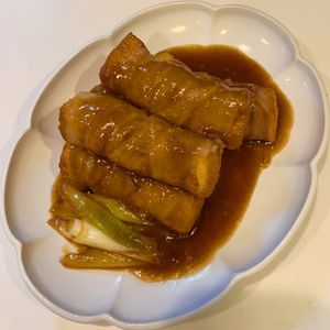 みわの作ってみた!投稿(なんちゃって角煮♩肉巻き厚揚げの照り煮)