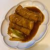 みわの作ってみた!投稿(なんちゃって角煮♩肉巻き厚揚げの照り煮)
