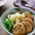 ほっこり和食『かぶとがんもどきの煮物』（かぶの葉使用）