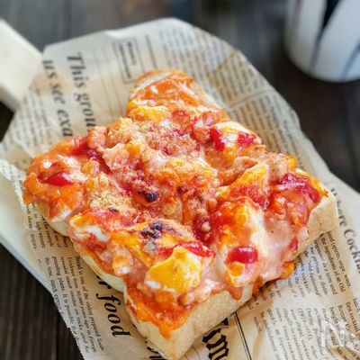 美味しすぎて2枚ぺろり!オーロラタルタルトースト