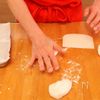 油脂、サイリウムハスクなしご飯のような米粉の丸パンの工程5