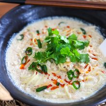台湾の鹹豆漿風 ふるふる豆乳ラーメン