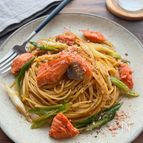 【鮭と長ねぎの和風パスタ】めんつゆで簡単！コクうま！