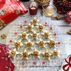 クリスマスにぴったり！生クルミを使って星形クルミカナッペ
