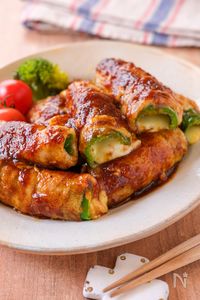【ピーマンの肉巻きチーズ】パリッと♪焼肉のたれで簡単！