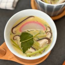 手軽に♪白だしで作る【ちくわ入り茶碗蒸し】