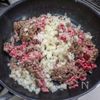 我が家のコロッケは牛挽き肉100%で作っていますの工程1