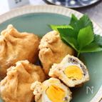 黒ごま根菜サラダ入り　巾着たまご