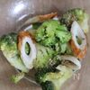 簡単副菜♩【ブロッコリーちくわのごま和え】甘めの味わい♡の工程1