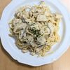 ゆいの作ってみた!投稿(【チキンときのこのワンパンクリームパスタ】お手軽！牛乳で作る)