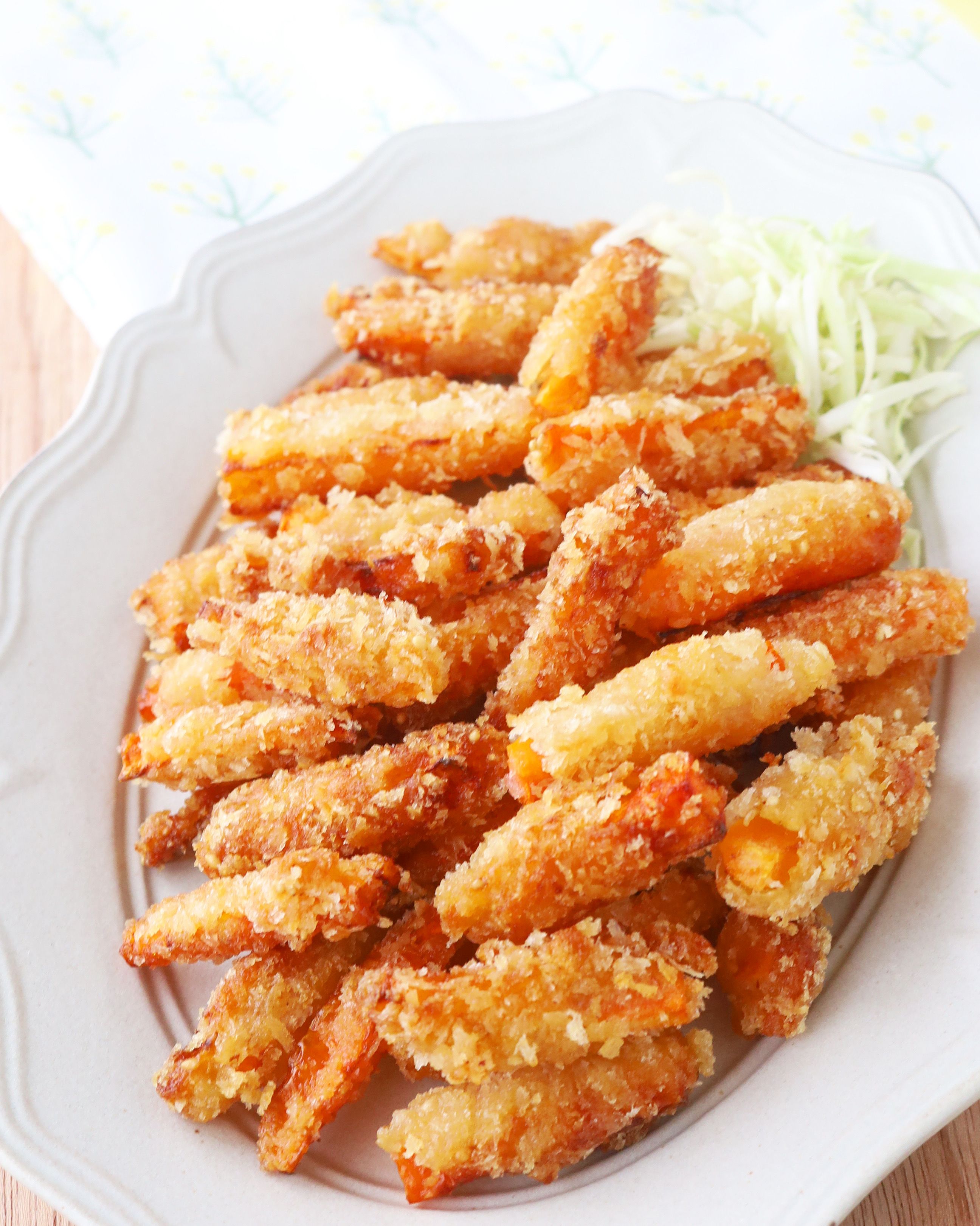 箸が止まらない♪にんじんの味噌ごまフライ | レシピサイトNadia