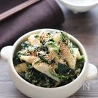 【レンチンで長芋とほうれん草のサラダ】シャキホク美味しい♪