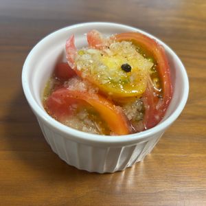 こむぎの作ってみた!投稿(【飲み干したくなる！トマトと玉ねぎサラダ】5分で簡単に)