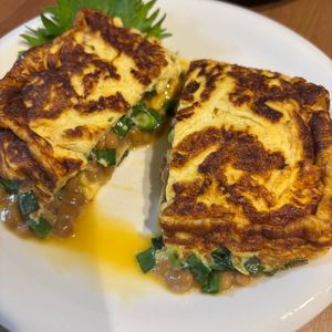 ゆーの作ってみた!投稿(きっと日本一簡単で美味しい【ねぎだくふわとろ納豆オムレツ】)