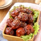 おから入り肉団子のケチャップあん