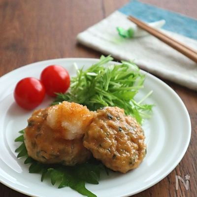 ヘルシー☆豆腐ハンバーグ照り焼き和風おろし