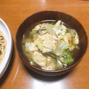 Nao★彡の作ってみた!投稿([卵と白菜の塩こんスープ]野菜たっぷりでヘルシー♪)