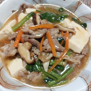 よっこの作ってみた!投稿(小松菜と豆腐のだし醤油あん【#胃腸にやさしい #デパ地下風】)