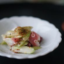 【ノンオイル】たことセロリのマスタード和え
