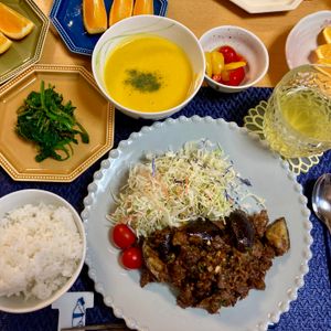 たぁプーの作ってみた!投稿(【なすと牛こまの甜麺醤炒め】調味料2つだけで味が決まる！)