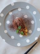 りんごのキャラメル煮＆チョコレートムース