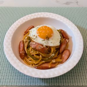 𝔂𝓾𝓶𝓲🍓の作ってみた!投稿(まろやかコク旨♩塩麹ナポリタン【ワンポットでらくらく】)
