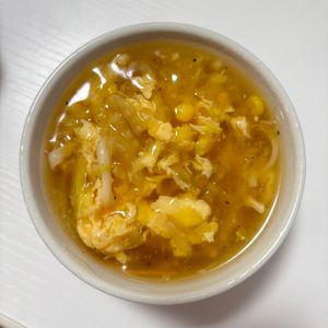 ぴーぱりの作ってみた!投稿(【白菜とコーンのとろたまスープ】簡単で絶品！体があったまる♪)