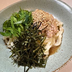 楽ラク手抜キッチン🐶🐾の作ってみた!投稿(【梅ツナマヨ旨だしごまうどん】風味よし♪さっぱり美味しい～！)