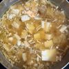 鶏ひき肉と豆腐のとろうま海苔スープの工程4