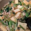 はちわれの作ってみた!投稿(【厚揚げと小松菜の和風そぼろ煮】とろ〜り♡しょうが香る♪)