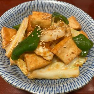 りんごの作ってみた!投稿(ボリューム副菜♪厚揚げの回鍋肉風)